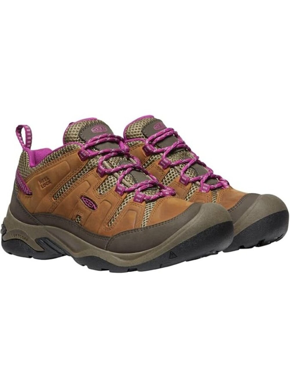 Keen Circadia Vent Leather Hiking Shoes Syrup Boysenberry Brown Purple Sz 8.5 - Picture 2 of 12